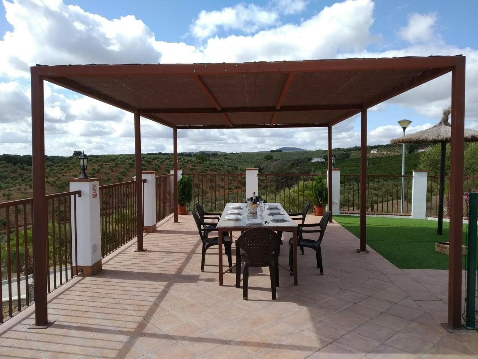 Villa La Sombra Del Lagarto Peñaflor Exterior foto